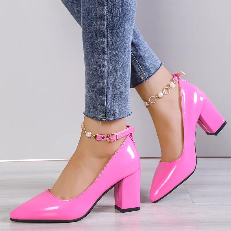 Damen - Retro-Stil Absatzschuhe - Elegantes Design für jeden Anlass - Modische Schuhe