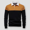 Herren - Langarm-Poloshirt - Bequemes Baumwollmaterial - Stilvolles Freizeitdesign