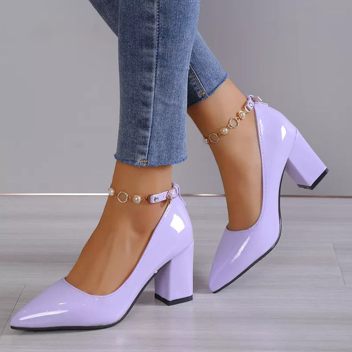 Damen - Retro-Stil Absatzschuhe - Elegantes Design für jeden Anlass - Modische Schuhe