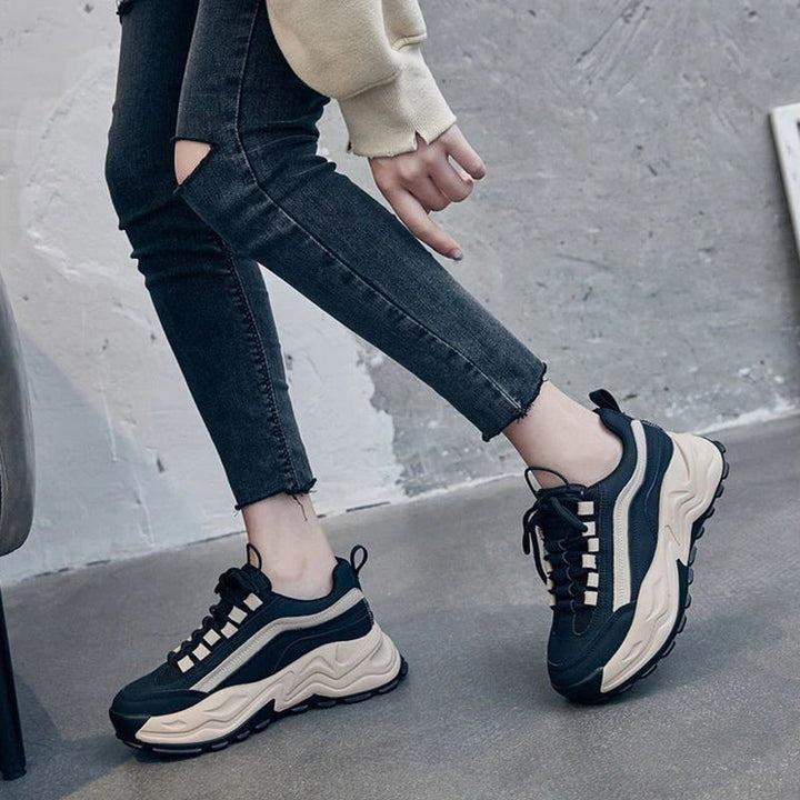 Damen - Chunky Sneakers - Langlebig und Trendig - Bequeme Sportliche Schuhe für Jeden Anlass