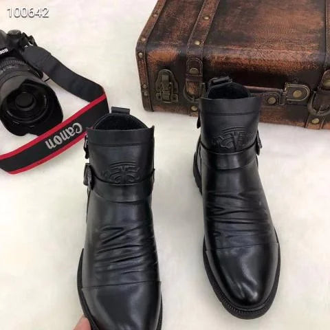 Herren - Italienische Stiefel - Hochwertiges Leder - Elegante Mode für jeden Anlass