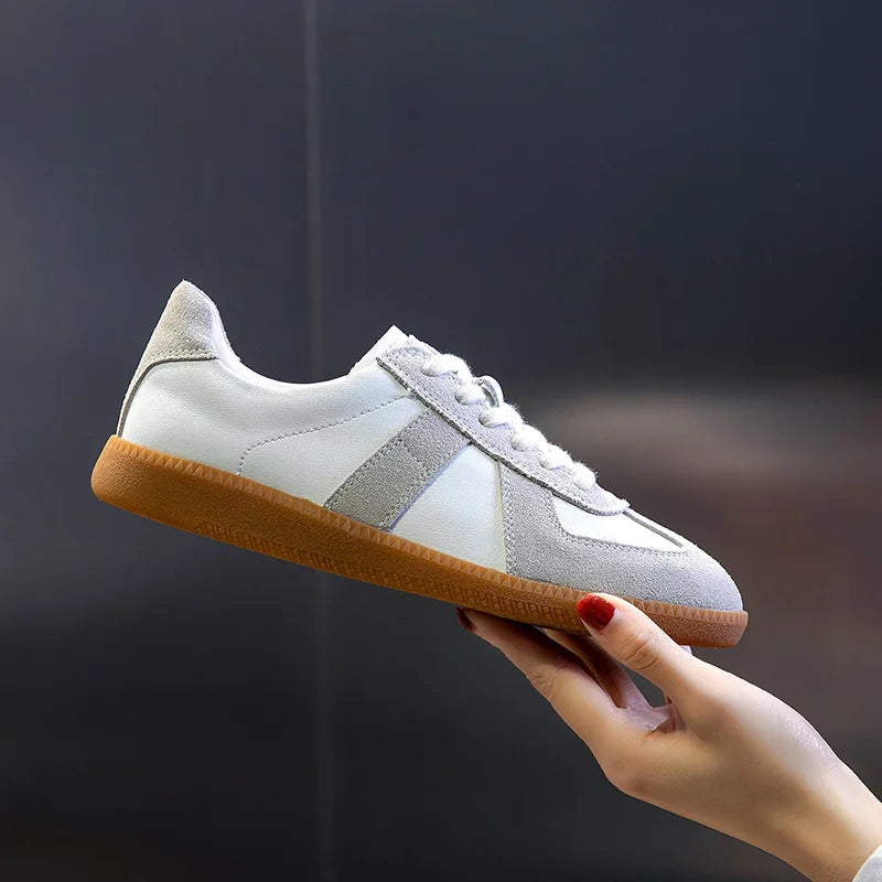 Damen - Turnschuhe - Echtes Leder - Bequeme Sneakers für jeden Anlass