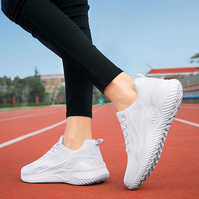 Damen - Atmungsaktive Turnschuhe - Leichtgewicht mit optimaler Belüftung - Stylische Sport- und Freizeitschuhe