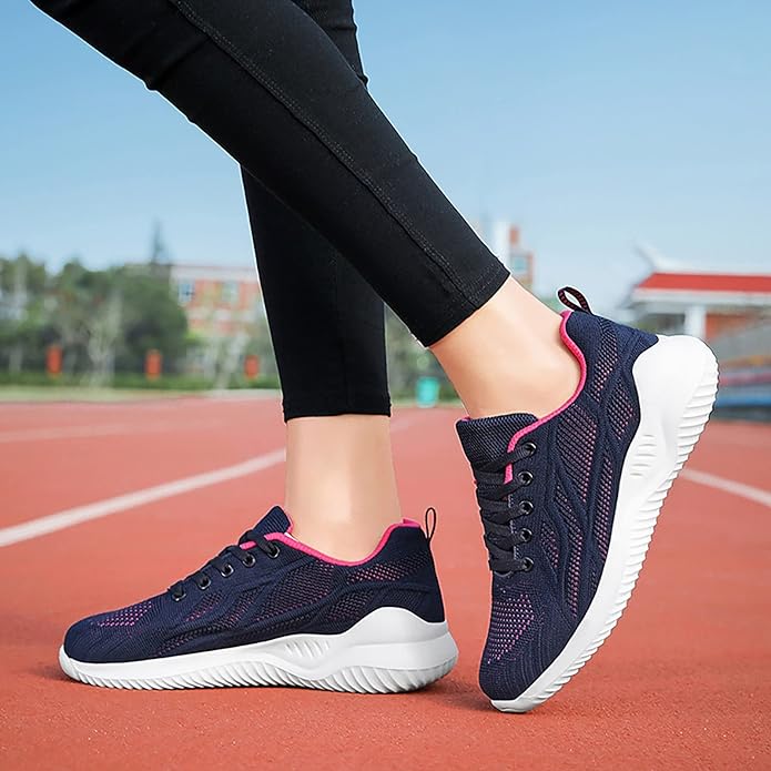 Damen - Atmungsaktive Turnschuhe - Leichtgewicht mit optimaler Belüftung - Stylische Sport- und Freizeitschuhe