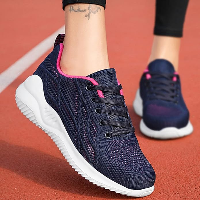 Damen - Atmungsaktive Turnschuhe - Leichtgewicht mit optimaler Belüftung - Stylische Sport- und Freizeitschuhe