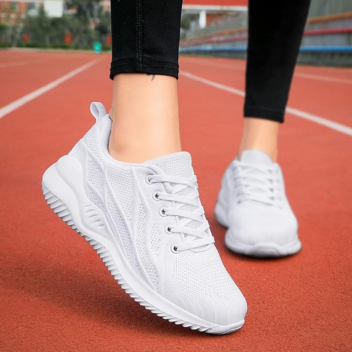 Damen - Atmungsaktive Turnschuhe - Leichtgewicht mit optimaler Belüftung - Stylische Sport- und Freizeitschuhe