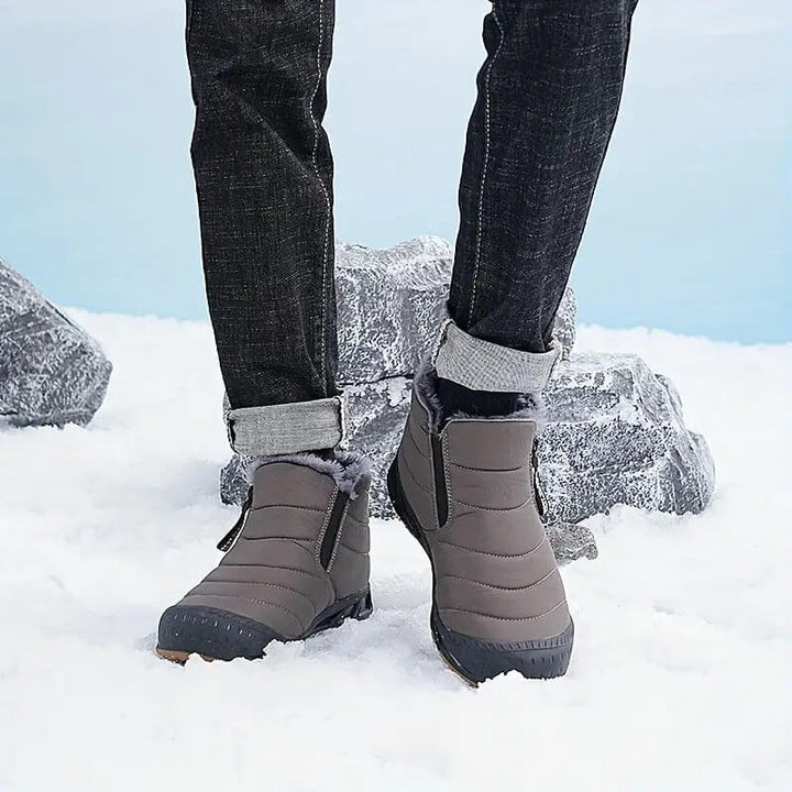 Män - Winter Schneestiefel - Langlebig & Gemütlich - Wasserfest & Rutschfest - Ideale Winterstiefel