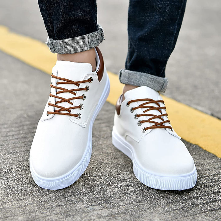 Herren - Sneakers - Robuste Turnschuhe mit weißer Sohle - Bequeme und stylische Freizeitschuhe für jeden Anlass