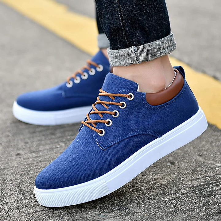 Herren - Sneakers - Robuste Turnschuhe mit weißer Sohle - Bequeme und stylische Freizeitschuhe für jeden Anlass