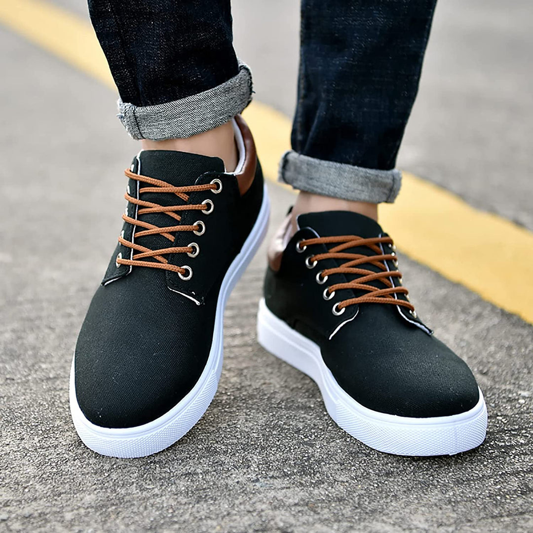 Herren - Sneakers - Robuste Turnschuhe mit weißer Sohle - Bequeme und stylische Freizeitschuhe für jeden Anlass