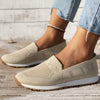 Damen - Strick-Sneakers - Bequeme Strickschuhe für den Alltag - Trendige und stylische Freizeit-Sneaker