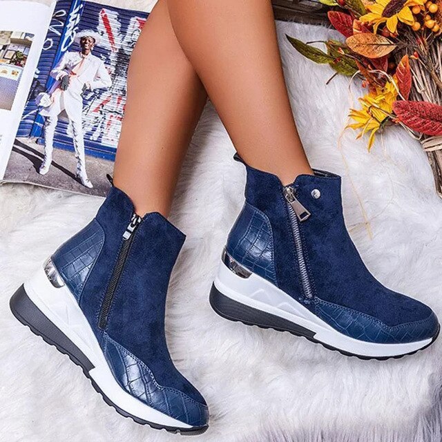 Damen - Freizeitstiefel - Wasserabweisend, Bequem - Ideal für Outdoor-Aktivitäten