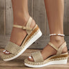 Damen - Stylische Keilabsatzsandalen - Bequem und schick - Ideal für den Sommer