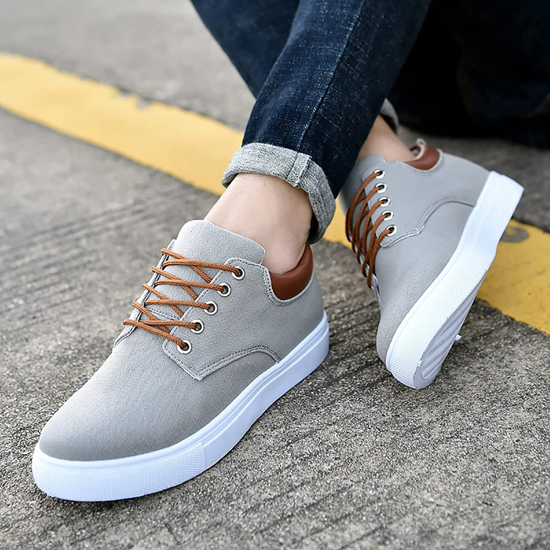 Herren - Sneakers - Robuste Turnschuhe mit weißer Sohle - Bequeme und stylische Freizeitschuhe für jeden Anlass