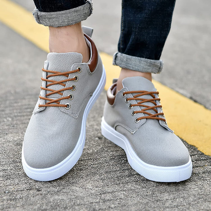 Herren - Sneakers - Robuste Turnschuhe mit weißer Sohle - Bequeme und stylische Freizeitschuhe für jeden Anlass