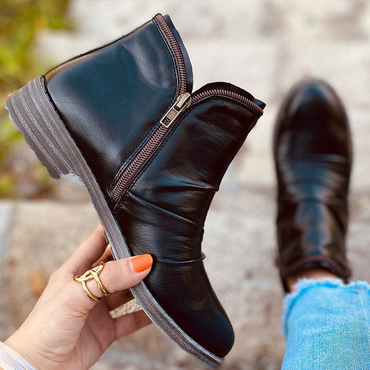 Damen - Enkellaars - Stylische Ankle Boots - Trendige Schuhe für den Alltag