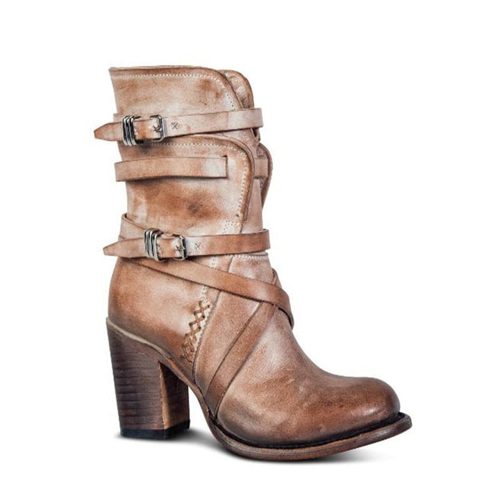 Damen - Lederstiefel - Hochwertiges Echtleder - Stilvolle und Bequeme Stiefel für Jeden Anlass