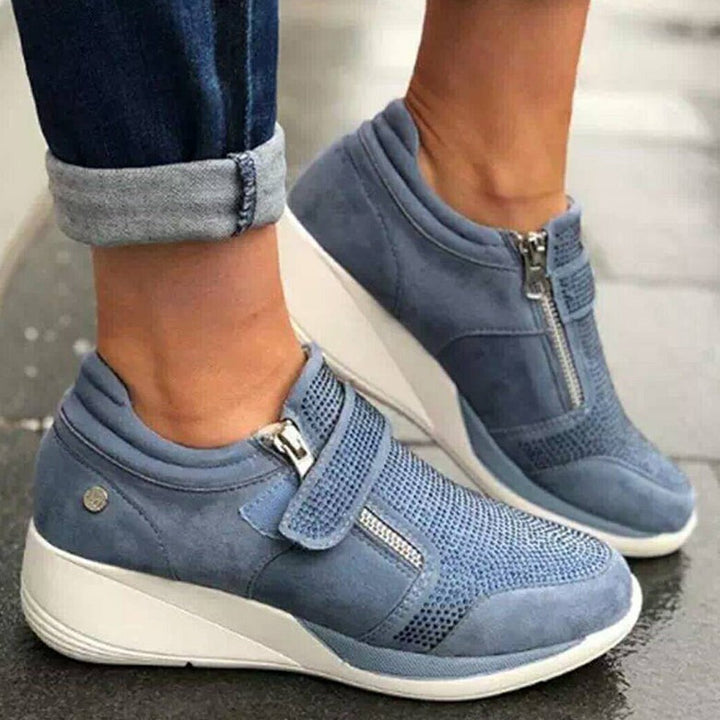 Damen - Turnschuhe - Keilabsatz - Bequeme Freizeitschuhe für jeden Anlass