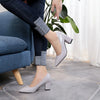 Damen - Glänzende Absatzschuhe - Stilvolle, elegante Schuhe mit hohem Komfort - Perfekt für besondere Anlässe