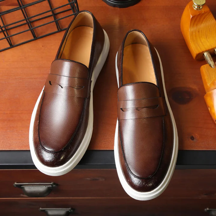 Herren - Loafers - Luxus Leder - Elegante Schuhe für stilbewusste Männer