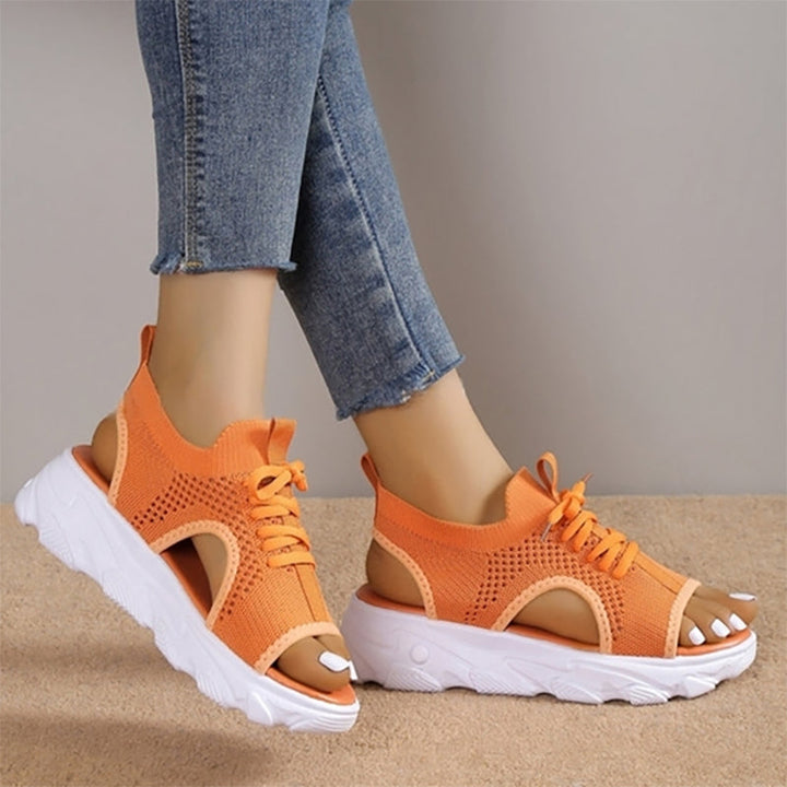 Damen - Plateausandalen - Atmungsaktiv & Komfortabel - Perfekte Sommerschuhe für den Sommer