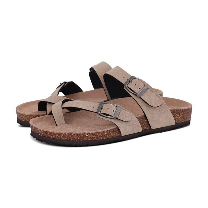 Damen - Kork-Sandalen - Bequeme und stilvolle Sandalen aus Naturmaterial - Perfekt für den Sommer