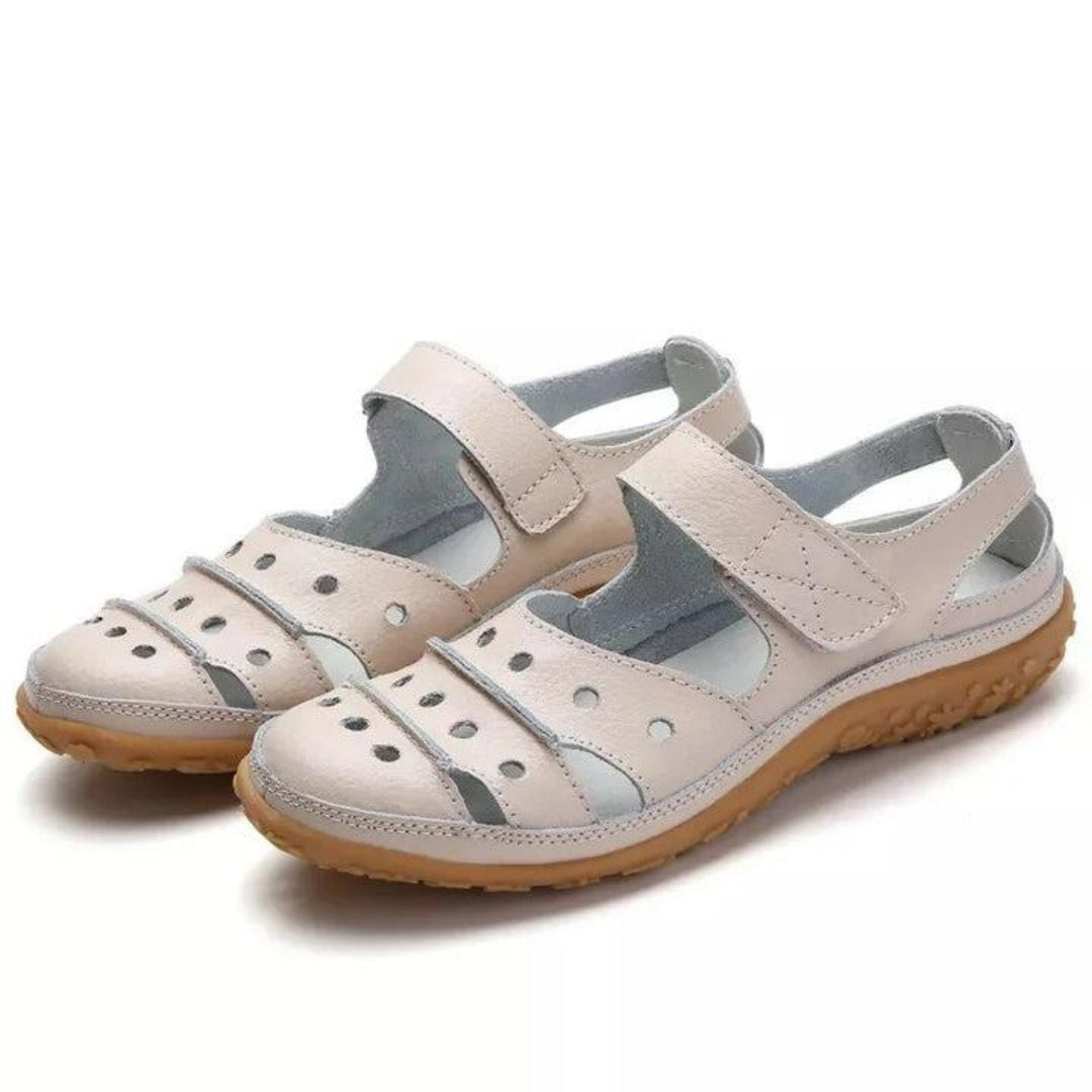 Damen - Beige Sandalen - Hochwertige Materialien Comfortabel en Stijlvol - Perfect voor Elke Gelegenheid