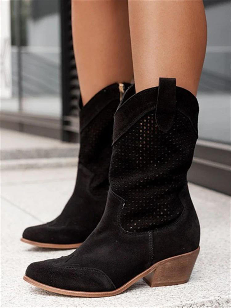 Damen - Cowboystiefel - Atmungsaktive Stiefel für Komfort und Stil - Perfekte Wahl für jedes Outfit