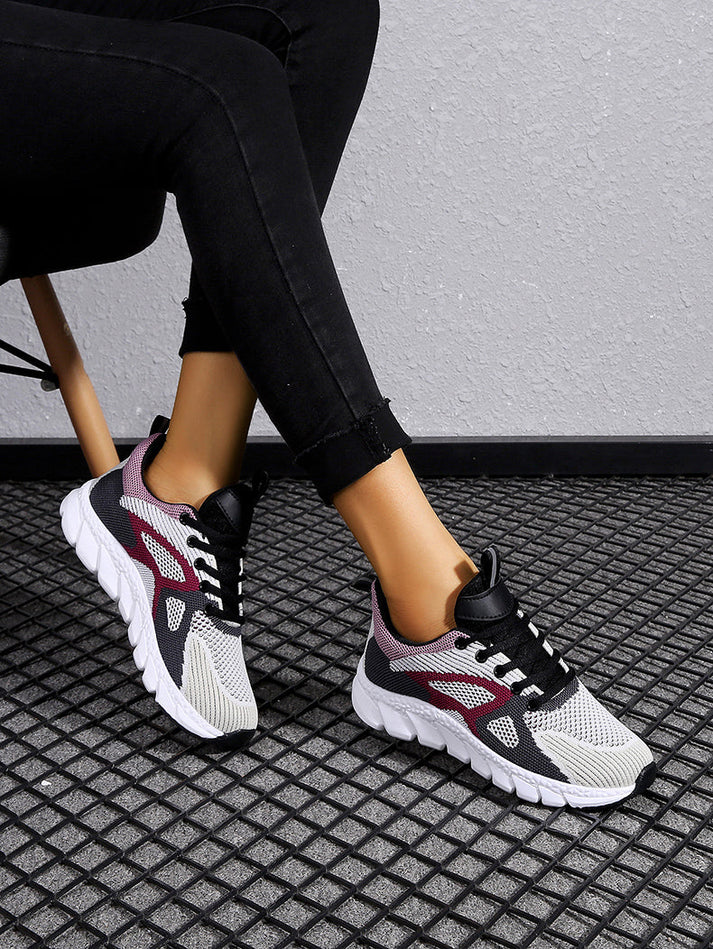 Damen - Trendige atmungsaktive Turnschuhe - Sportliche Sohle für optimalen Komfort - Modische Sneakers für jeden Anlass