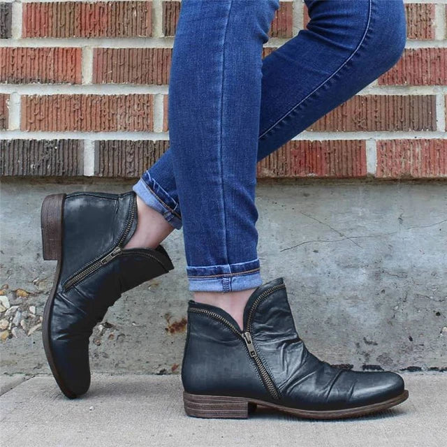 Damen - Enkellaars - Stylische Ankle Boots - Trendige Schuhe für den Alltag