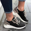 Damen - Schnür-Sneakers - Bequem für Outdoor-Aktivitäten - Sportliche Wanderschuhe mit Stil