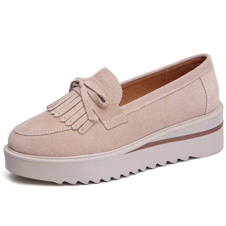 Damen - Elegante Loafer mit Quasten - Stilvolle schuhe - Bequemes Design für jeden Anlass