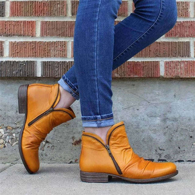 Damen - Enkellaars - Stylische Ankle Boots - Trendige Schuhe für den Alltag