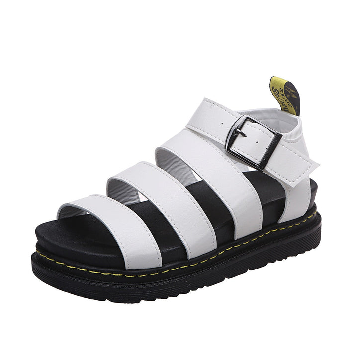 Damen - Stilvolle Ledersandalen - Hochwertiges Leder - Bequeme und Modische Sommerschuhe