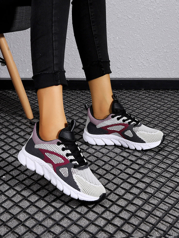 Damen - Trendige atmungsaktive Turnschuhe - Sportliche Sohle für optimalen Komfort - Modische Sneakers für jeden Anlass