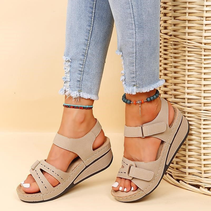 Damen - Komfortable Sandalen - Atmungsaktives Material - Ideal für den Sommer - Bequeme Fußbekleidung