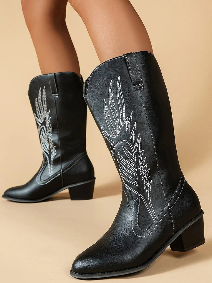 Damen - Cowboy-Stiefel - Hochwertige Boho-Print Stiefel - Stylische Schuhe für jeden Anlass