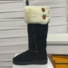 Elegante Wildleder-Winterstiefel mit Plüschfutter