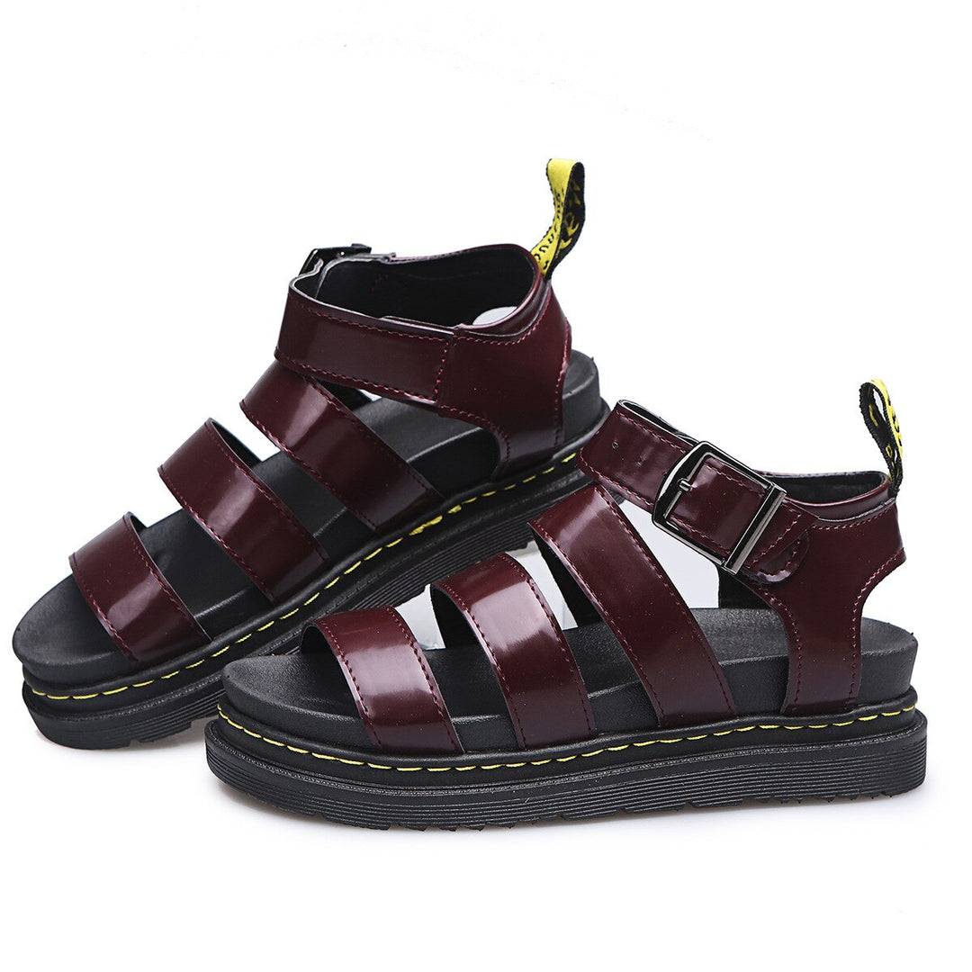 Damen - Stilvolle Ledersandalen - Hochwertiges Leder - Bequeme und Modische Sommerschuhe