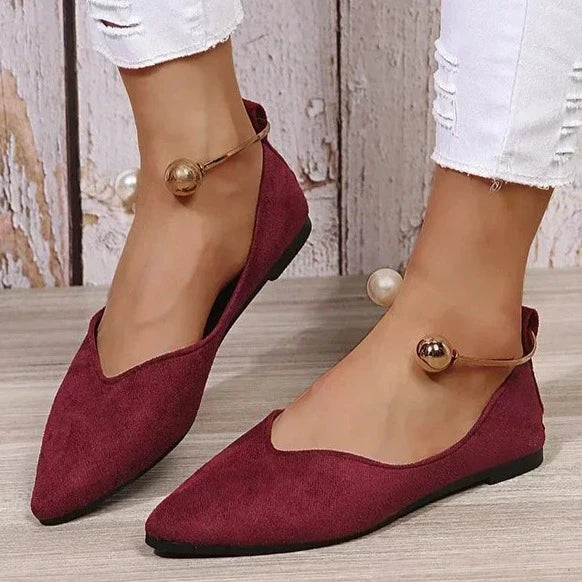 Damen - Elegante Flache Schuhe - Bequem und Stilvoll - Perfekt für Alltag und Anlässe