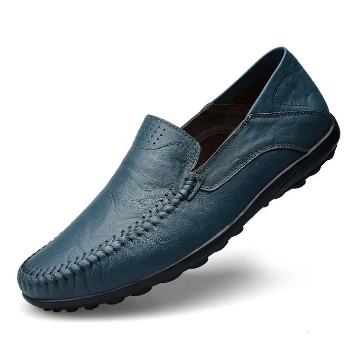 Män - Elegante Leder-Slipper - Anspruchsvolles Design - Hochwertige Schuhe für stilbewusste Männer