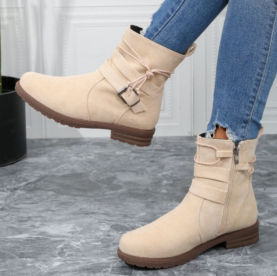 Damen - Bequeme Stiefel - Hochwertiges Material - Modischer und Vielseitiger Stil - Perfekt für jede Gelegenheit