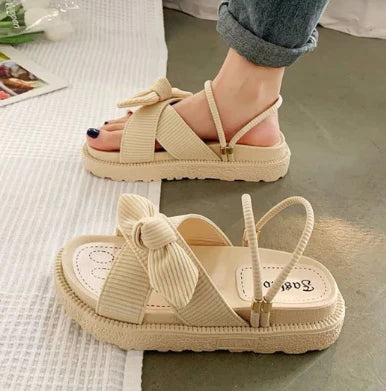 Damen - Sandalen im Märchenstil - Bequemes Design - Perfekt für Sommerabenteuer - Strahlende Eleganz