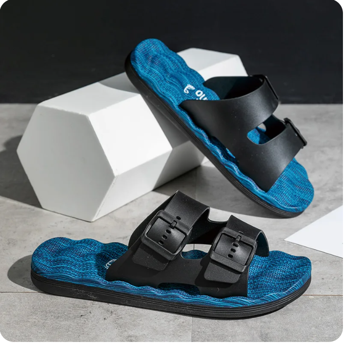 Herren - Sandalen - Bequeme doppelter Schnalle - Stilvolle Freizeitschuhe für Sommer