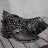 Damen - Vintage Stiefel - Leder - Elegante Retro-Stiefel für jeden Anlass