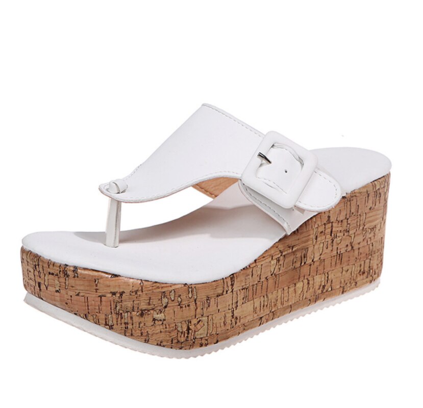 Sandalen | Modische Damensandalen mit dicker Sohle und Keilabsatz