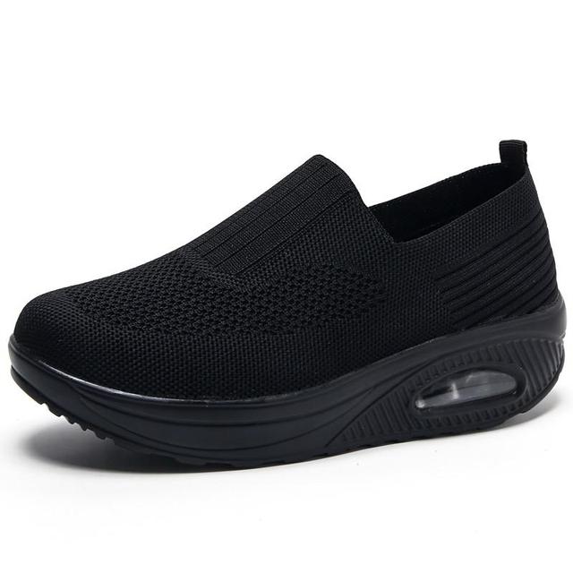 Damen - Plateau Turnschuhe - Bequeme Freizeit-Sneaker aus atmungsaktivem Material - Modische und trendige Schuhe