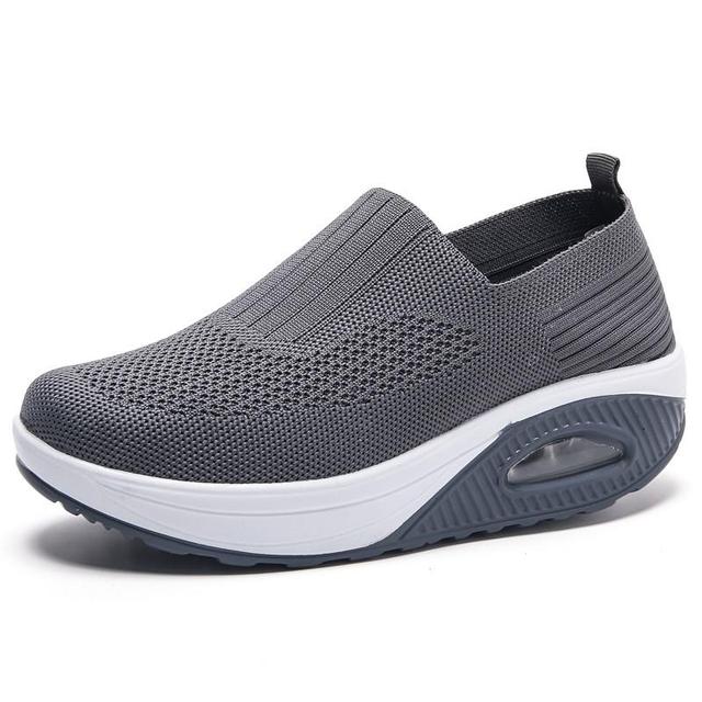 Damen - Plateau Turnschuhe - Bequeme Freizeit-Sneaker aus atmungsaktivem Material - Modische und trendige Schuhe