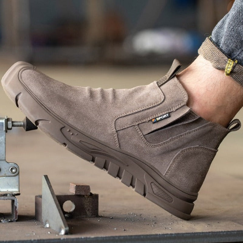 Herren - Arbeitsstiefel mit Stahlkappe - Robuste Sicherheitsschuhe für Bau und Handwerk - Langlebig und Komfortabel