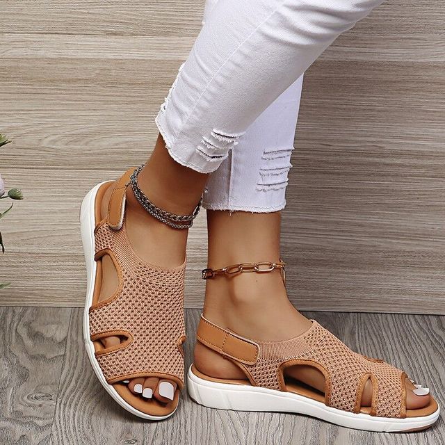 Damen Bequem sandalen mit atmungsaktivem Material